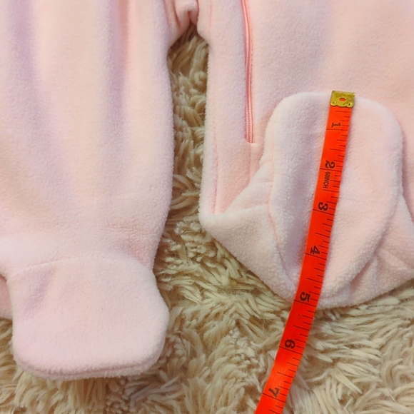 NWOT Absorba Baby Pink Fleece Winter Suit, 6-9 Months - Picture 9 of 11